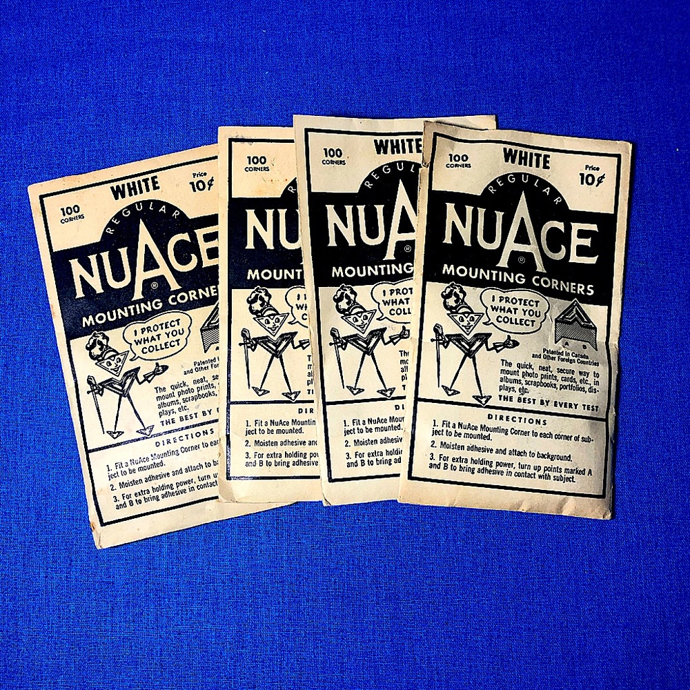 VINTAGE 1940’s NUACE MOUNTING CORNERS